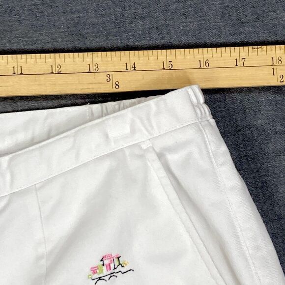 Drapers & Damons Pants Womens 16 White Artwork Embroidered Stretchy Casual Chic - Picture 10 of 16